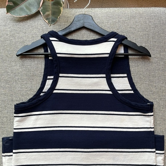 🎾 J. Crew Navy & White Tennis Stripe Racerback Mini Tank Dress , Size: S - Picture 10 of 16
